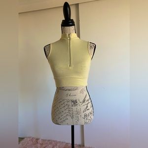 Yellow crop top